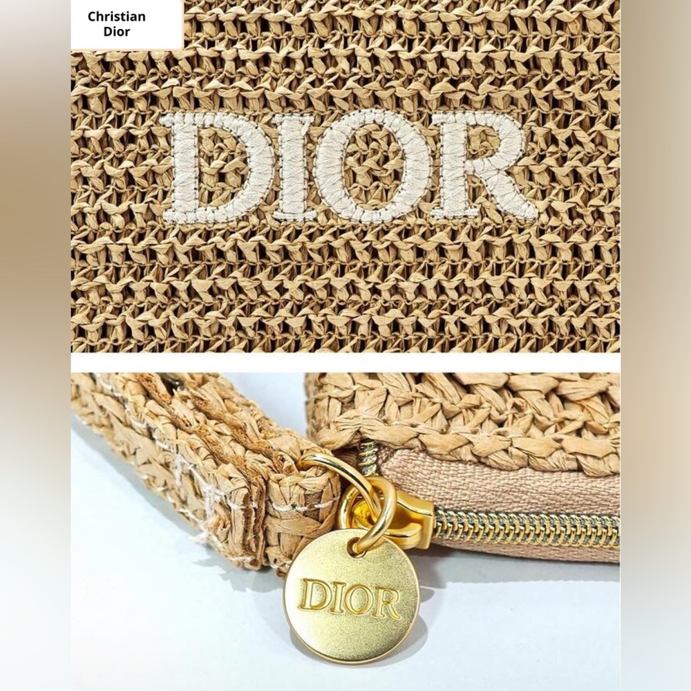 🔆DIOR  summer Beige Woven Wristlet 2025 - Picture 5 of 8